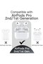 Silicone Case for AirPods Pro 2/1 with Keychain, Black - 2