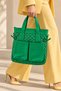 Gabriel Women's Quilted Large Size Hand and Shoulder Bag-Green - 3