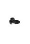 Women's Black Leather 7cm Thick Heeled 2cm Platform Side Zipper Ankle Buckle Boots - 6
