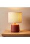 Ceramic Table Lamp in Brown - 35Cm for Bedroom - 2