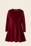 Girl's christmas velvet dress - 5
