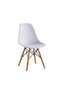 Stork Set of 2 Dining Chairs - White & Beech - Stylish Diningroom Furniture - Engineered Wood & Metal - Perfect for 2-Seater Dining Table - Modern Dining-Set for Home - Durable & Elegant D - 5
