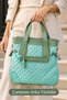 Gabriel Women's Quilted Large Size Hand and Shoulder Bag-Mint Green - 6