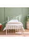 Bella Curve 90x200 Metal Single Bed-White - 2