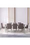 Olivos 8 Seater Dining Table | Sturdy Dining Table Without - 4