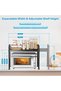 Microwave Oven Rack, Expandable Microwave Toaster Shelf (2 - Tier) - 2