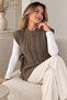 Acrylic Knitwear Sweater N521 Mink - 3