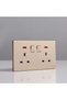 Milano 13A Dual Socket With Neon For Modern Home Electrica