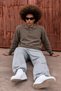 Men's Polo Collar Buttoned Casual Brown Sweater - 2