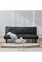 Manolo Fabric Sofabed | Convertible Sleeping Sofa Bed | Comfortable Living Room Furniture L 165 xW 80 xH 73 cm - Black