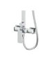 Danube Home Cube Bath Shower With Rod & Rain Shower Complete Se - 3