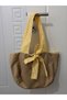 Vintage Touched Plush Lining Plush Tie-Up Bag Coffee Foam 35X30 cm