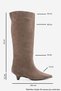 Bally Mink Suede Genuine Leather Women's Short Heeled Boots - 5