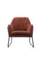 Akira 1 Seater Fabric Accent Chair | Armchair | Modern Design Single Seater Accent Chair | Comfortable Living Room Furniture L 76 xW 85 xH 87 cm - Rust - 2