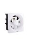 Milano 10" New Exhaust Fan Square - White Finish Durable Pp Plastic Low Noise Household Exhaust Fans Powerful Ventilation Fan For Home, Kitchen, Bathroom, Garage, & Warehouse - 25 X 25 X 1