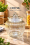 Product Name: Decorative Glass Jar 1300 ml Vacuum Lid Storage Container for Candies and Dry Foods