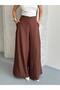 High Waist Palazzo Pants with Front Zipper - 4