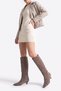 Bally Mink Suede Genuine Leather Women's Short Heeled Boots - 3
