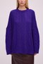 Oversize Knitted Sweater with Hairbraid Design - 4