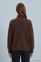 High Neck Off-Shoulder Oversized Sweater - 2