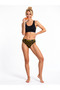 Pizza Patterned Women's Brazilian Panties Cotton Lycra Black - 2