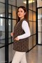 Women's Square Pattern Beard Vest 203 - 3