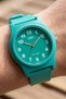 Jade Green Numeral Silicone Cord 38 mm Waterproof Unisex Wristwatch