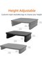Height Adjustable Monitor Stand Riser with Storage Organizer, 3-Level Stackable Design, Durable ABS - 5