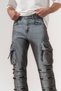 Lacerift Eyelet Lace-Up Detailed Cargo Pocket Baggy Jean Men's Trousers - 7