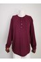 Women's Lycra Winter Knitwear for Middle Age and Above, Mother's Combed Cotton Blouse, New Season, Buttoned, Twisted Pattern, Elastic Sleeves - 2
