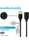 كابل تمديد USB 2.0 للشحن والمزامنة (6 أقدام، عبوة من قطعتين باللون الأسود) - 2