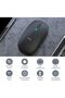 ماوس لاسلكي بتقنية البلوتوث، نحيف مع إضاءة LED، وضع مزدوج (بلوتوث 5.1 + USB) 2.4 جيجاهرتز، قابل لإعادة الشحن، صامت - 2