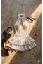 Accessory Detail Zero Sleeve Lace Mini Dress with Shorts - 2