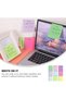 Lined Supper Sticky Notes, 9 Pads Self Sticky Note Post, 3.5x3 in Bright Color Rectangular Sticky No - 4