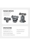 طقم ملحقات كاميرا الحركة متوافق مع DJI Osmo Action 5 Pro/4/3، حامل كولد شو، نظام تحرير سريع - 7