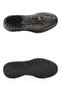 Orthopedic Comfortable Sole Rubber Laced Rubber Sole Black Genuine Leather Women's Casual Shoes 8680 - 5
