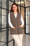 Women's Square Pattern Beard Vest 203