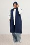64007 Large Size Three-Thread Vest with Fileto Pockets - Navy Blue - 4