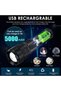 مصباح يدوي LED فائق السطوع، مصابيح يدوية قابلة لإعادة الشحن عبر USB عالية الإضاءة، ضوء قوي يعمل بالبطارية - 3