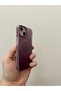 iPhone 13&14 Compatible Magsafe Case Gradient Transition Matte Silicone Camera Protection Cover Burgundy - 2