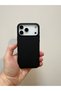 iPhone 17 Pro&18 Pro Compatible Magsafe Supported Suede Inside Launch Silicone Case with Camera Protection and Lens Protection Black