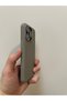 iPhone 14 Promax Compatible Magsafe Supported Suede Inside Launch Silicone Case with Camera Protection and Lens Protection Gray - 3