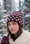 Women's Polka Dot Soft Plush Beanie Soft Textured Folded Winter Snow Beanie - 6