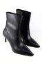 Women's Leather Thin and High-Heeled Boots - 5
