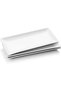 Ceramic Serving Platters Set of 3, Rectangular Trays 35x15 cm