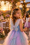 Blue Sequin Fairy Wing 35X46 cm Elastic Butterfly Back Wing Costume, Party and Show Accessory - 2