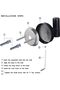 4-Pack Black Towel Hooks,Heavy Duty Wall Mount Robe Hanger,Drilling Installation - 3