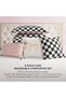 Reversible Checkerboard Comforter Set 6-Piece King Set, Black/White - 3