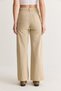 Women's Beige High-Waisted Wide-Leg Denim Trousers Yp4363 60286688 - 7