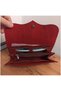 Genuine Leather Embossed Patterned Portfolio Wallet (Black, Tan, Khaki, Green, Red, Purple, Plum Brown) - 5